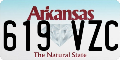 AR license plate 619VZC