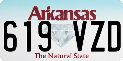 AR license plate 619VZD