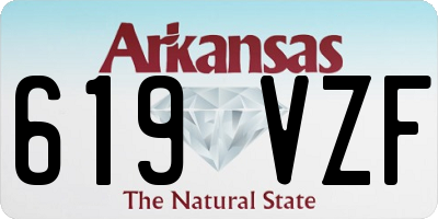 AR license plate 619VZF