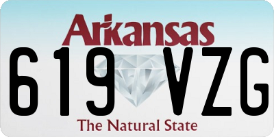 AR license plate 619VZG