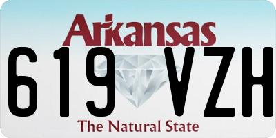 AR license plate 619VZH