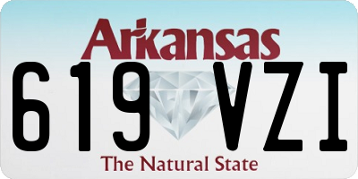AR license plate 619VZI