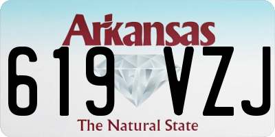 AR license plate 619VZJ