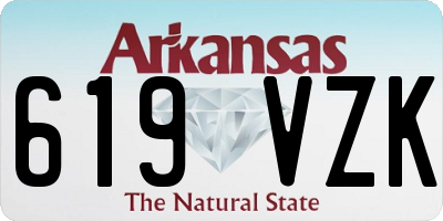 AR license plate 619VZK