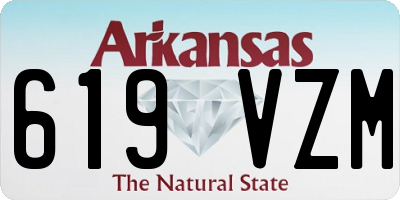 AR license plate 619VZM