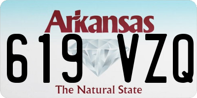 AR license plate 619VZQ