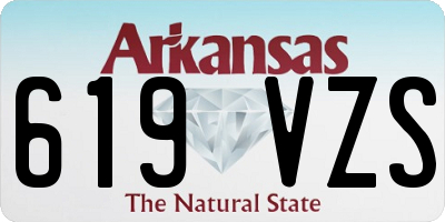 AR license plate 619VZS