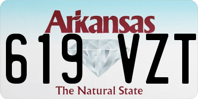 AR license plate 619VZT