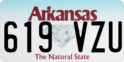 AR license plate 619VZU