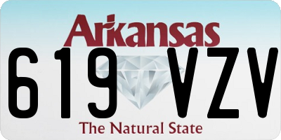AR license plate 619VZV