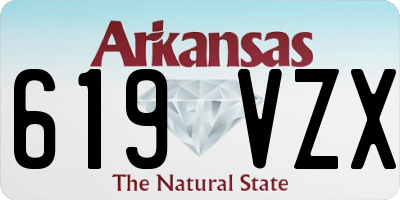 AR license plate 619VZX