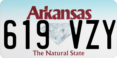 AR license plate 619VZY
