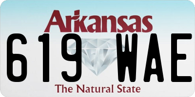 AR license plate 619WAE