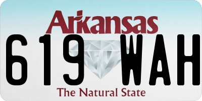 AR license plate 619WAH