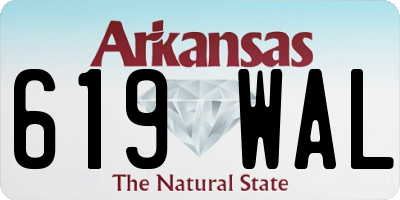 AR license plate 619WAL