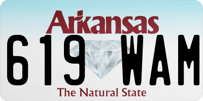 AR license plate 619WAM