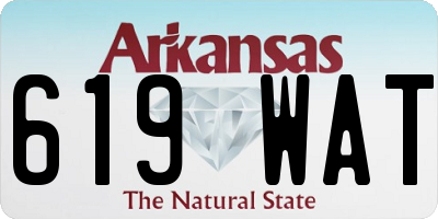 AR license plate 619WAT