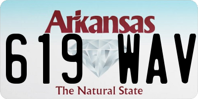 AR license plate 619WAV