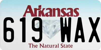 AR license plate 619WAX