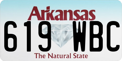 AR license plate 619WBC