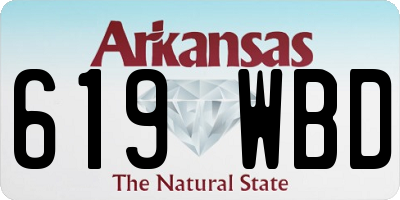 AR license plate 619WBD