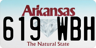 AR license plate 619WBH