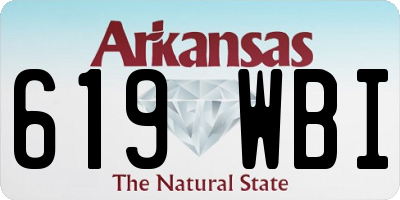 AR license plate 619WBI