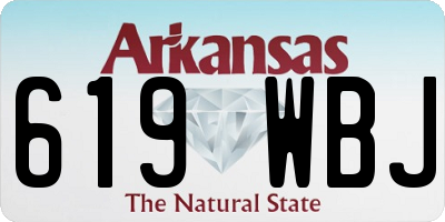 AR license plate 619WBJ