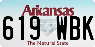 AR license plate 619WBK