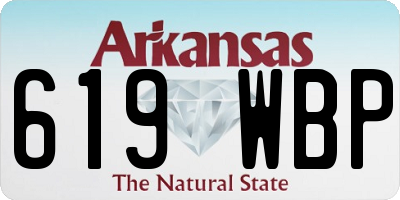 AR license plate 619WBP