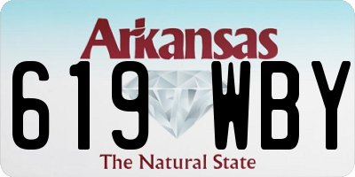 AR license plate 619WBY