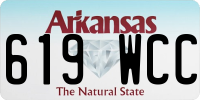 AR license plate 619WCC