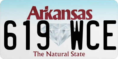 AR license plate 619WCE
