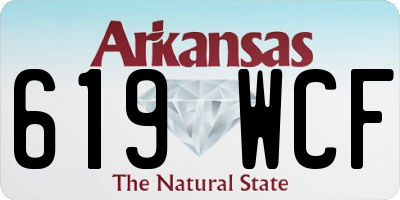 AR license plate 619WCF