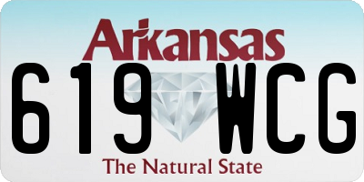 AR license plate 619WCG