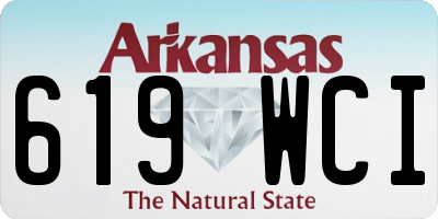 AR license plate 619WCI
