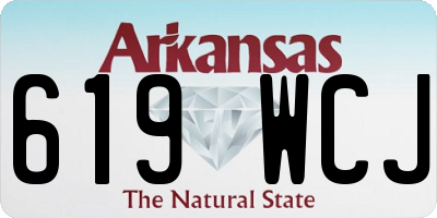 AR license plate 619WCJ