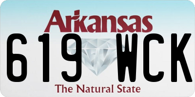 AR license plate 619WCK