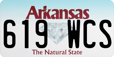 AR license plate 619WCS