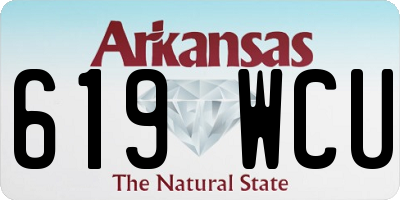 AR license plate 619WCU