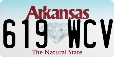 AR license plate 619WCV