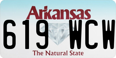AR license plate 619WCW