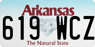AR license plate 619WCZ