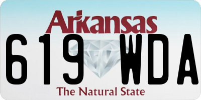 AR license plate 619WDA