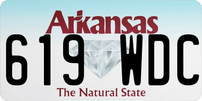 AR license plate 619WDC