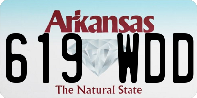 AR license plate 619WDD