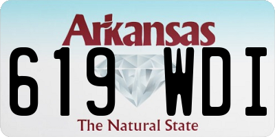 AR license plate 619WDI