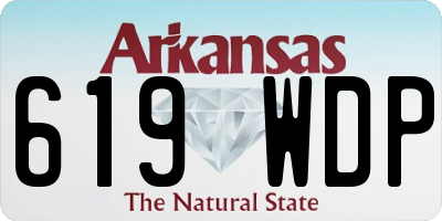 AR license plate 619WDP