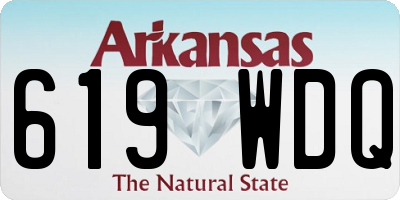 AR license plate 619WDQ