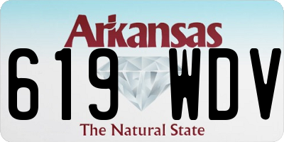AR license plate 619WDV